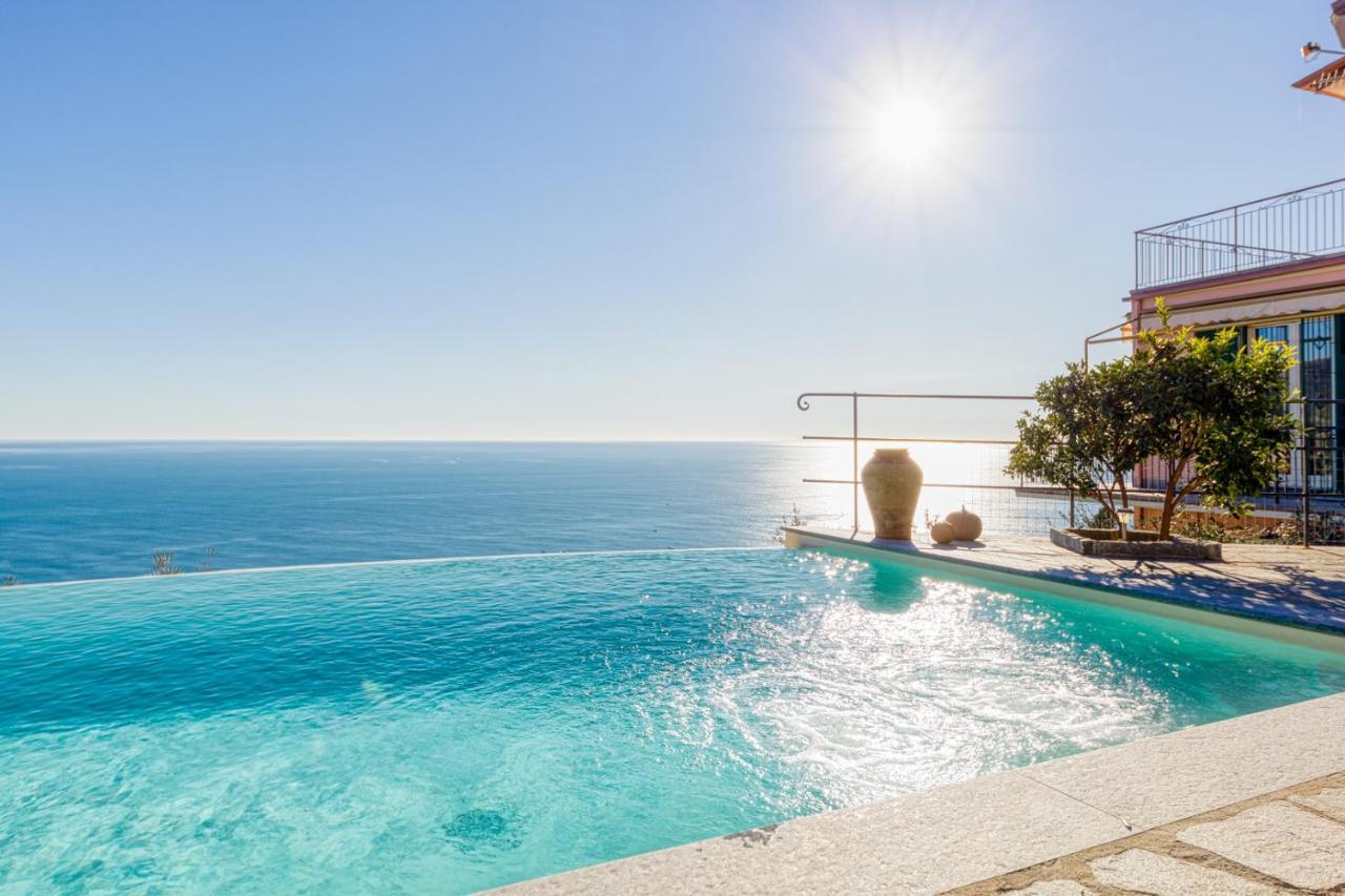 Casaviva - Ampio Trilocale Vista Mare Con Piscina - Pieve Alta Daire Pieve Ligure Dış mekan fotoğraf