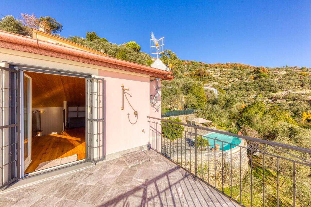 Casaviva - Ampio Trilocale Vista Mare Con Piscina - Pieve Alta Daire Pieve Ligure Dış mekan fotoğraf