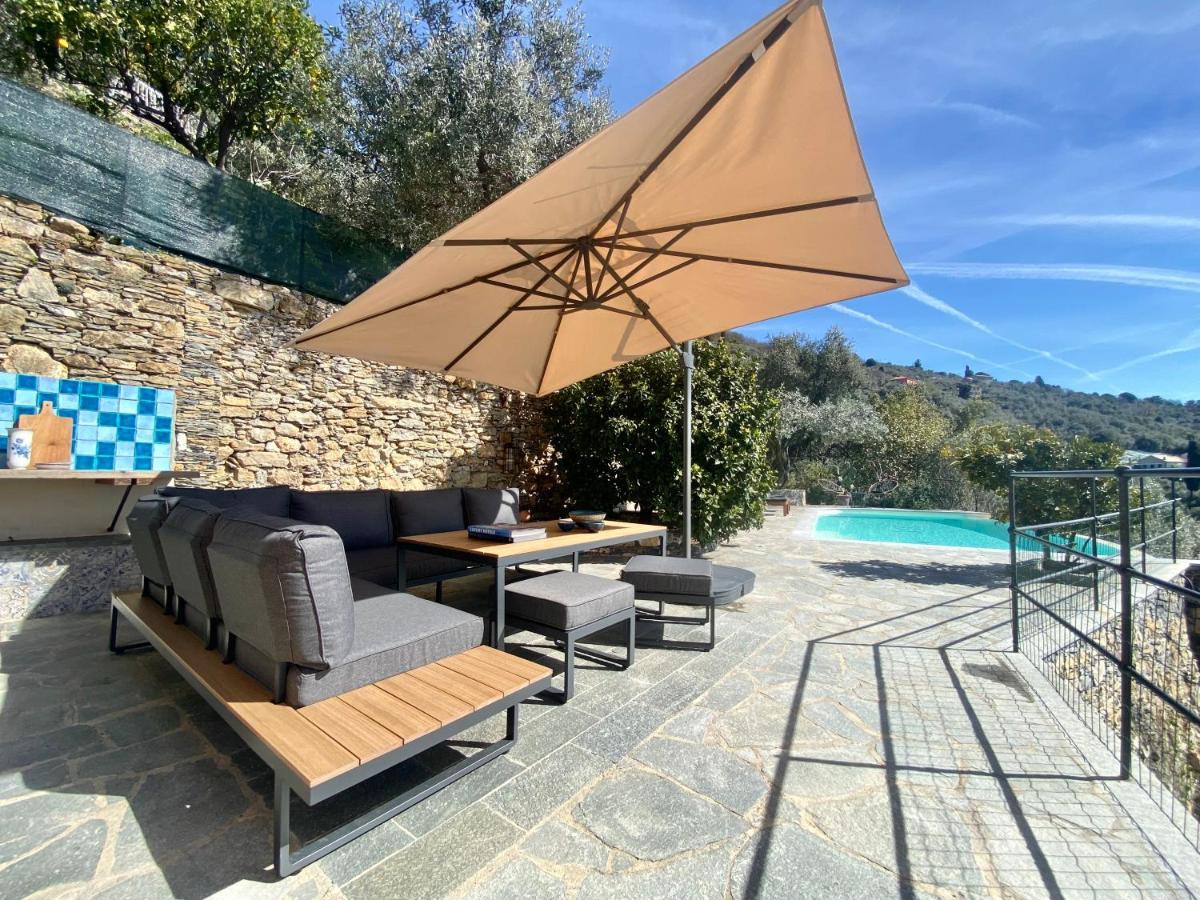 Casaviva - Ampio Trilocale Vista Mare Con Piscina - Pieve Alta Daire Pieve Ligure Dış mekan fotoğraf