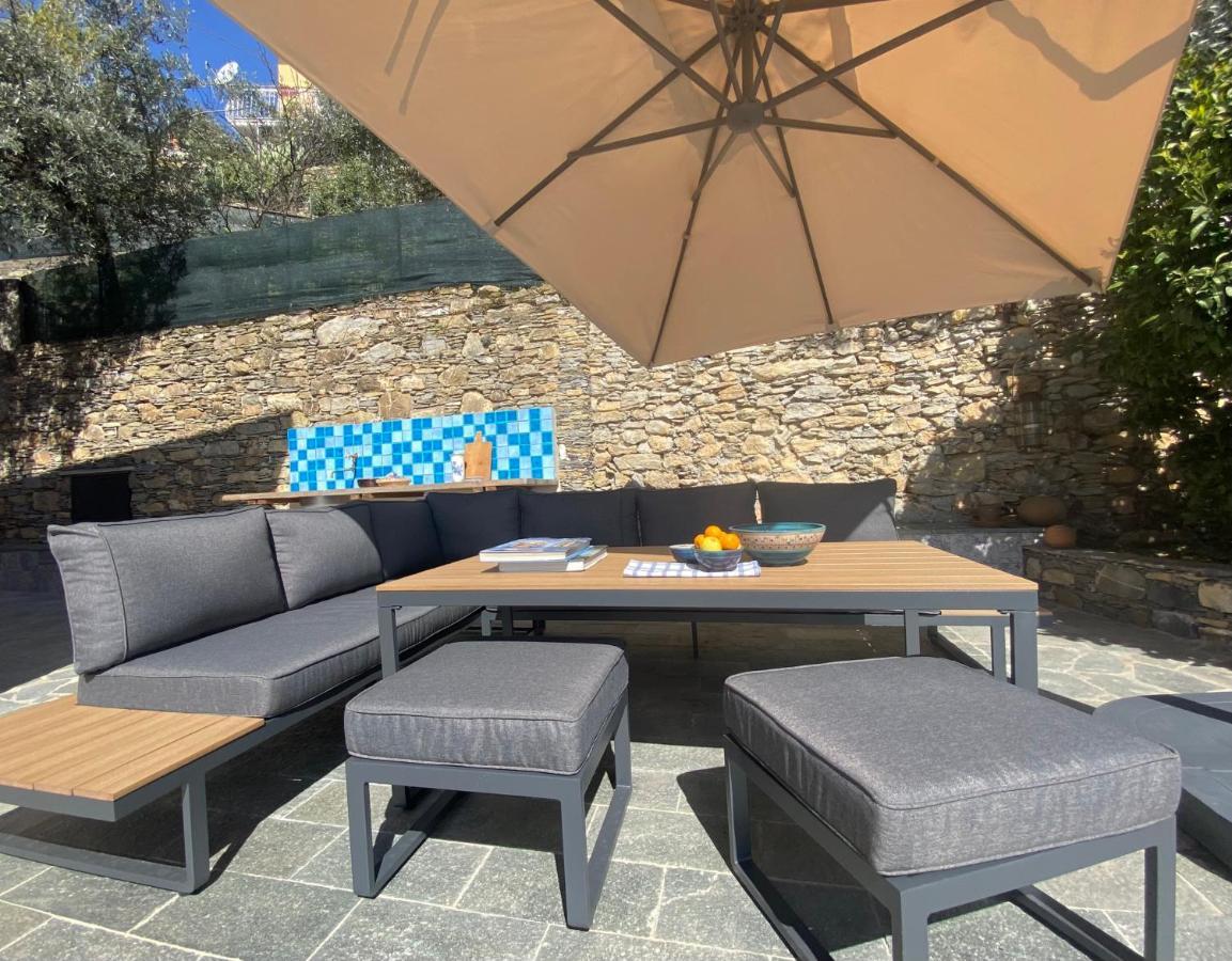 Casaviva - Ampio Trilocale Vista Mare Con Piscina - Pieve Alta Daire Pieve Ligure Dış mekan fotoğraf