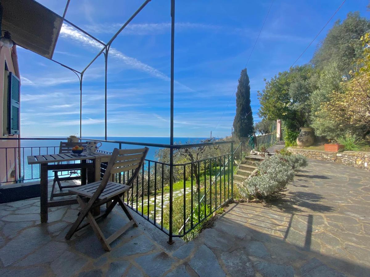 Casaviva - Ampio Trilocale Vista Mare Con Piscina - Pieve Alta Daire Pieve Ligure Dış mekan fotoğraf