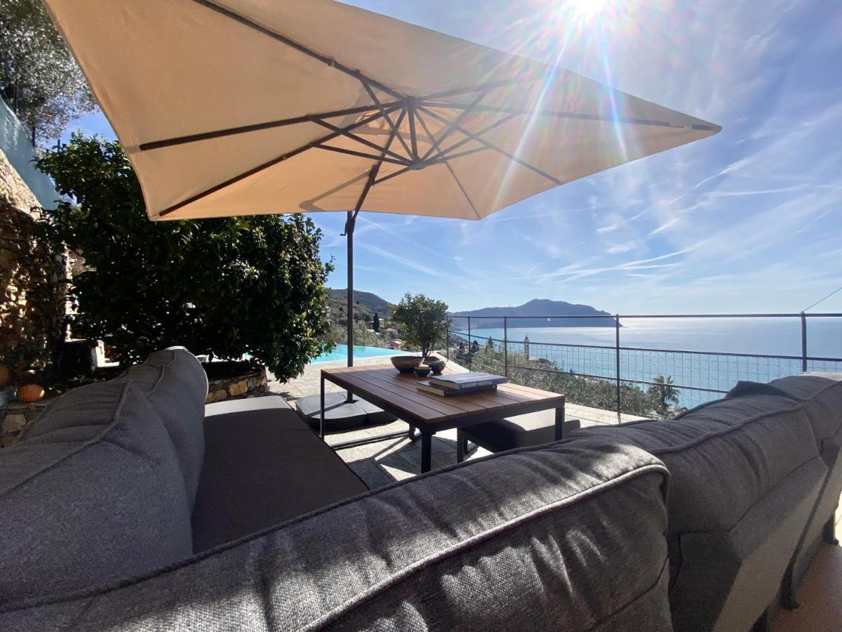 Casaviva - Ampio Trilocale Vista Mare Con Piscina - Pieve Alta Daire Pieve Ligure Dış mekan fotoğraf