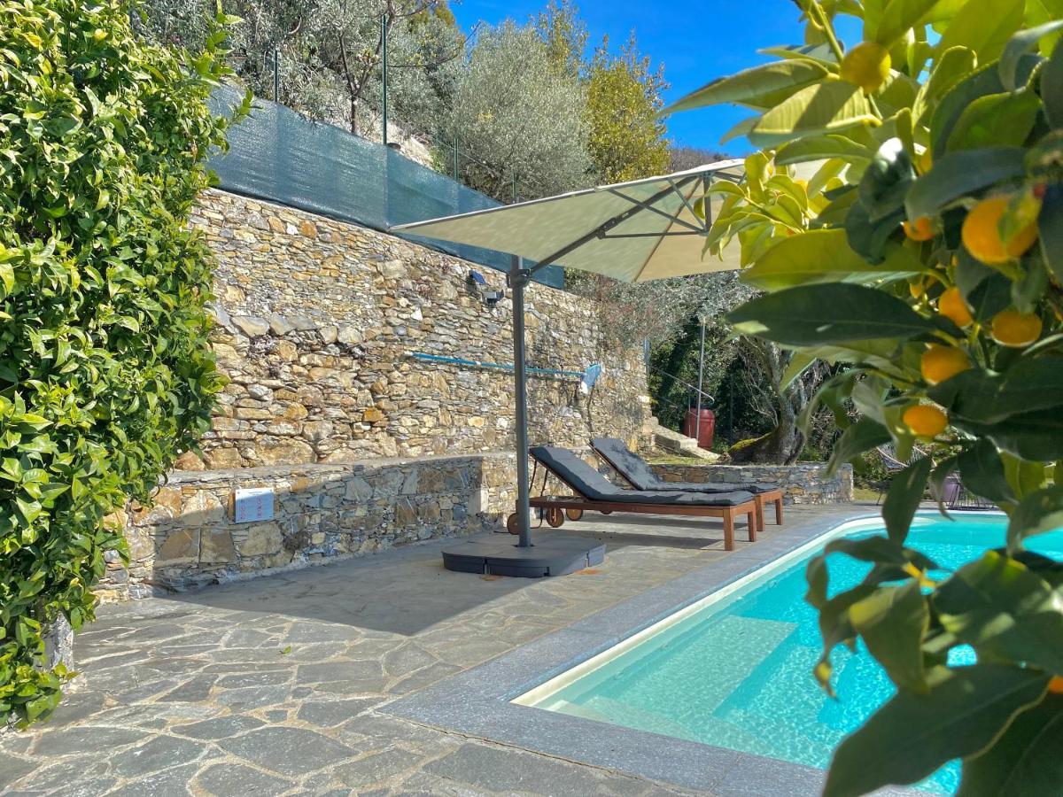 Casaviva - Ampio Trilocale Vista Mare Con Piscina - Pieve Alta Daire Pieve Ligure Dış mekan fotoğraf